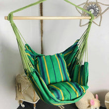 Load image into Gallery viewer, Outdoor Travel Hanging Chair Swing Chair Seat With 2 Pillows Garden Hiking Camping Hammock Bed Hanging Sleep Bag