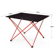 Load image into Gallery viewer, Portable Foldable Folding Table Chair Desk with Pocket Camping Traveling Outdoor Picnic 7075 Aluminium Alloy Ultra-light M L