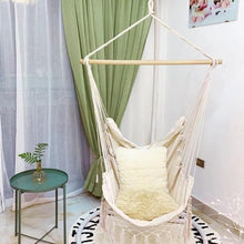 Load image into Gallery viewer, Outdoor Travel Hanging Chair Swing Chair Seat With 2 Pillows Garden Hiking Camping Hammock Bed Hanging Sleep Bag