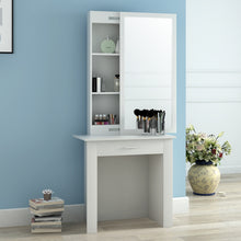 Load image into Gallery viewer, Panana Wooden Sliding Mirror Dressing Table Hiding Storage Shelves with Stool Drawer Bedroom Furniture Makeup Desk