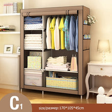 Load image into Gallery viewer, Actionclub Simple Fashion Wardrobe DIY Non-woven Fold Portable Storage Cabinet Multifunction Dustproof Moistureproof Closet