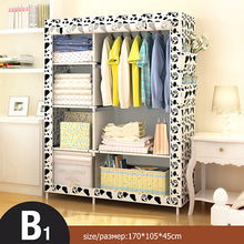Load image into Gallery viewer, Actionclub Simple Fashion Wardrobe DIY Non-woven Fold Portable Storage Cabinet Multifunction Dustproof Moistureproof Closet
