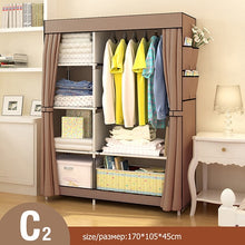 Load image into Gallery viewer, Actionclub Simple Fashion Wardrobe DIY Non-woven Fold Portable Storage Cabinet Multifunction Dustproof Moistureproof Closet