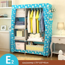 Load image into Gallery viewer, Actionclub Simple Fashion Wardrobe DIY Non-woven Fold Portable Storage Cabinet Multifunction Dustproof Moistureproof Closet