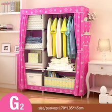 Load image into Gallery viewer, Actionclub Simple Fashion Wardrobe DIY Non-woven Fold Portable Storage Cabinet Multifunction Dustproof Moistureproof Closet