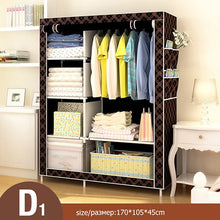 Load image into Gallery viewer, Actionclub Simple Fashion Wardrobe DIY Non-woven Fold Portable Storage Cabinet Multifunction Dustproof Moistureproof Closet